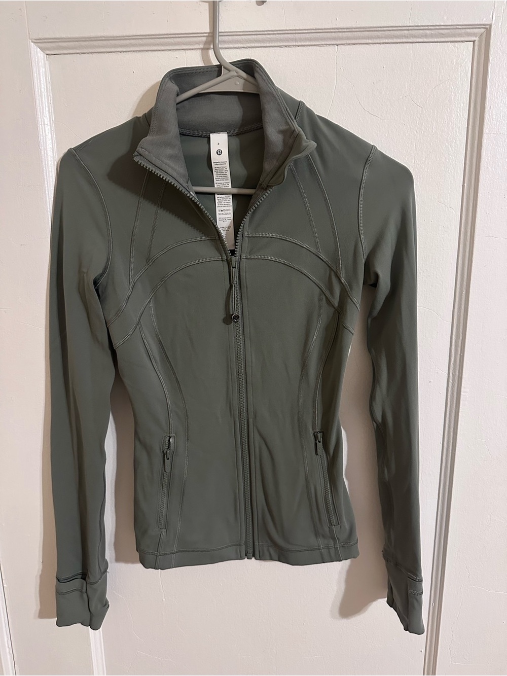 lululemon athletica Olive Green Full-Zip up